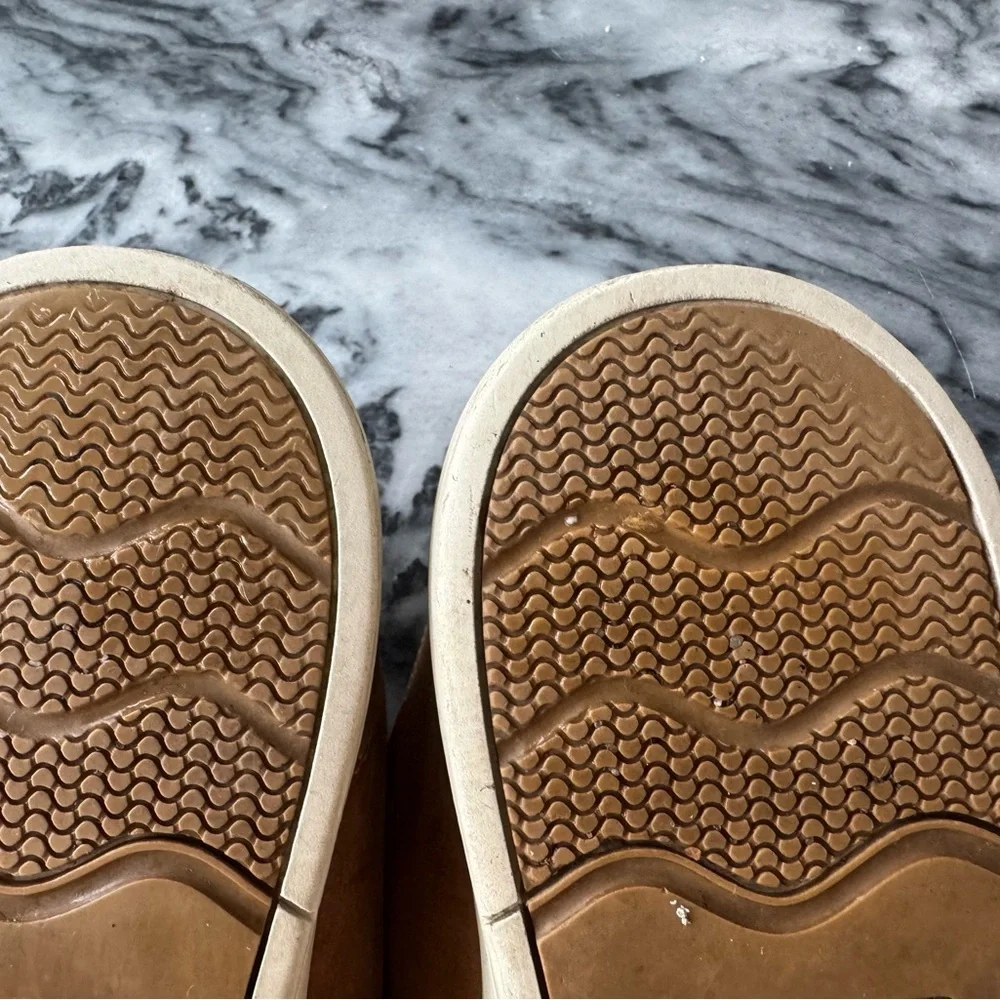 Sperry Tan Gold Cup Sneakers with Suede Finish and Beige Sole